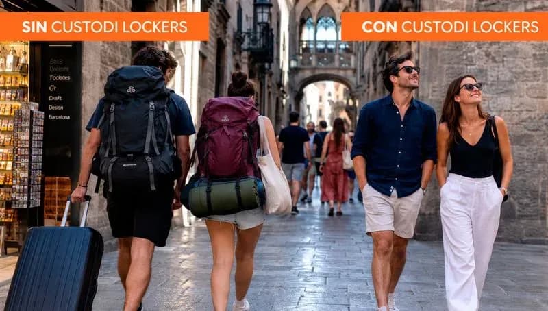 Consigna de equipaje 24/7 en Barcelona — Custodi Lockers